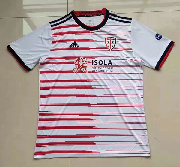 AAA Quality Cagliari 21/22 Away White Soccer Jersey